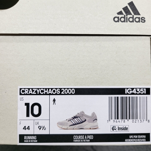 New adidas Crazychaos 2000 Off White Men\'s Shoes Size 10 main image 4